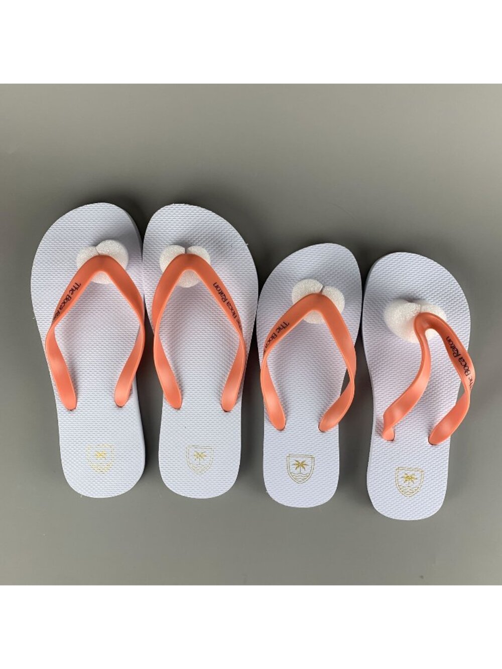 The Boca Raton Hotel Resort Florida His and Hers Flip Flops Thongs 2 Pair New